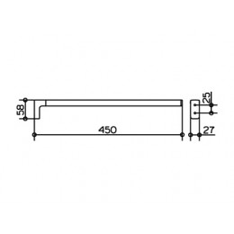 12720010000 Collection Moll Полотенцедержатель 45 см