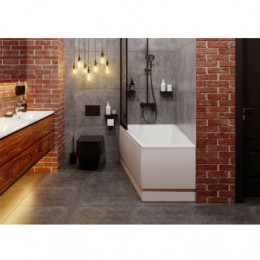 CAVALLO OFFSET Ванна акриловая асимметричная 160х90 см, без панели и каркаса, левая, белая