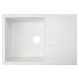 AZARIO кухонная мойка Rio (750x505x185) Белый крап (сифон)