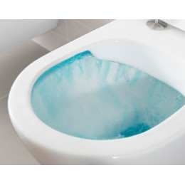 O.NOVO Унитаз подвесной, безободковый с толстым сиденьем микролифт, горизонтальный выпуск, Альпийский белый