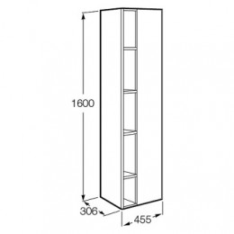 ETNA Шкаф-колонна, белый глянец