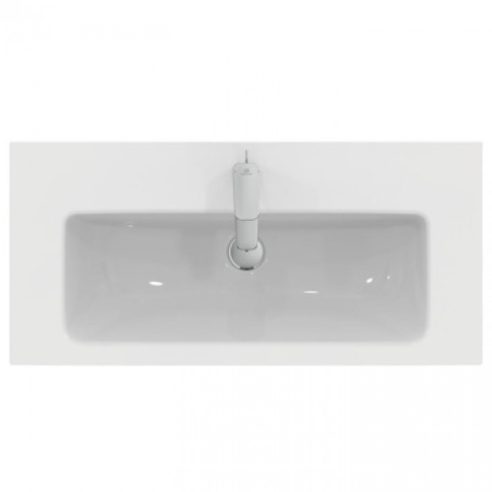 T458901 Ideal Standard i.life S Vanity Раковина 81x39 см с отверстием под смеситель, с отверстием перелива, без крепежа. Узкая проекция - 38,5 см. Для