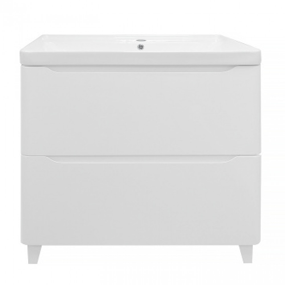Комплект Тумба LOTOS 80/2 Н (820х475х835) напольная с раковиной Monte 80