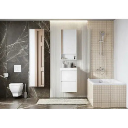 Сканди 45 зеркало-шкаф Белый