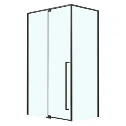 AZ-J50-12090-MB-CL Душевое ограждение MALE SQR-120х90х195-MB-CL, прозрачное стекло 6 мм, профиль матовый черный