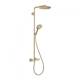 27633140 Raindance Select S Showerpipe 240 1jet PowderRain с термостатом, шлифованная бронза