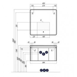 Шерилл 85 Зеркало