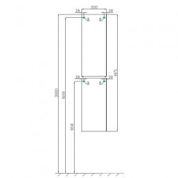 СКАЙ Шкаф-колонна правая