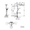 27633140 Raindance Select S Showerpipe 240 1jet PowderRain с термостатом, шлифованная бронза