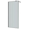 AZ-271-120-MВ-CRF Душевая перегородка Walk-in, 120x195-MB-CRF, в рамке, Рифленое стекло 8 мм, профиль матовый черный