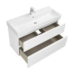 OLETA Модуль д/раковины 100мм, белый глянец 2 ящика