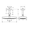 26608400 Верхний душ Raindance Select E 300 2jet Showerpipe EcoSmart 9 л/мин