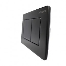 AZARIO NEW-TS Клавиша смыва AZ-SS-003-B  ЧЕРНАЯ (квадратная) нержавеющая сталь 242x165x29,8мм (инст. AZ-G12 и AZ-TS006T)