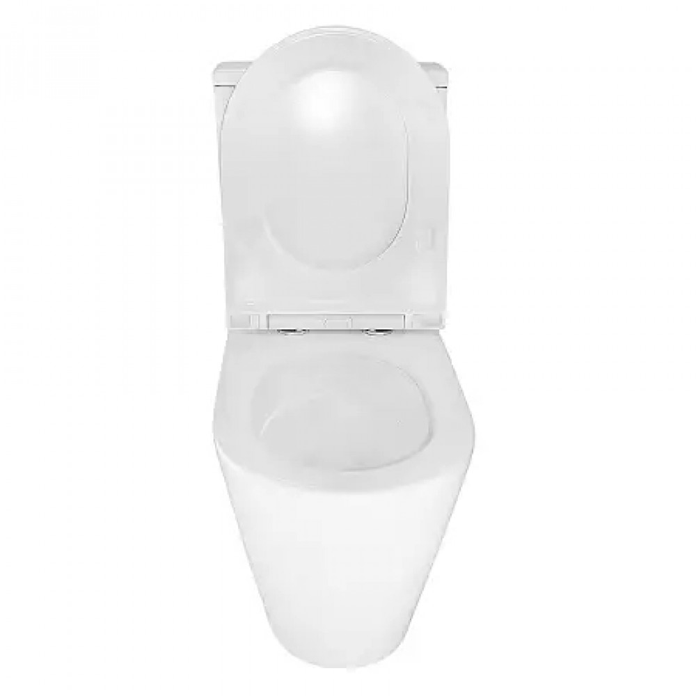 AZ-8300 Унитаз напольный MIZEN с системой смыва Tornado, безободковый с сиденьем микролифт 660*360*800mm