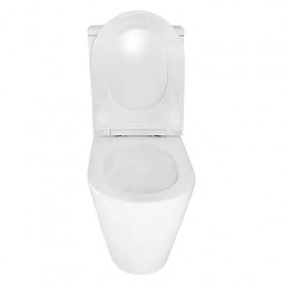 AZ-8300 Унитаз напольный MIZEN с системой смыва Tornado, безободковый с сиденьем микролифт 660*360*800mm