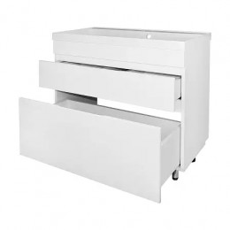 Комплект Тумба Эстима 80/2Н напольная с раковиной Астория 80