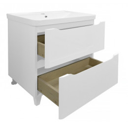 Комплект Тумба LOTOS 80/2 Н (820х475х835) напольная с раковиной Monte 80