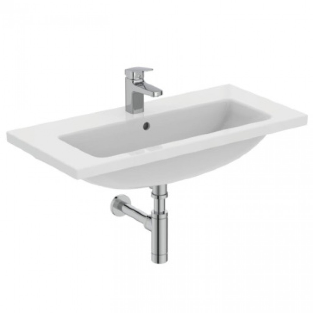 T458901 Ideal Standard i.life S Vanity Раковина 81x39 см с отверстием под смеситель, с отверстием перелива, без крепежа. Узкая проекция - 38,5 см. Для