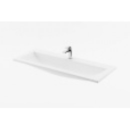 Умывальник Clear 1000 белый с отверстиями