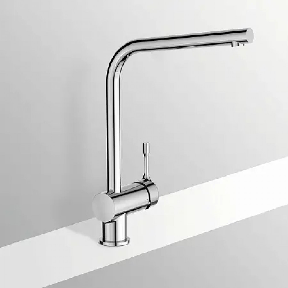 BC174AA  CERALOOK Однорукоятковый смеситель для кухонной мойки с высоким трубчатым поворотным изливом (длина излива 225 мм, высота - 322 мм)