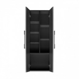 Ар-Деко Шкаф-колонна двустворчатая Серый Кобальт