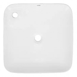 AZ-2181 Раковина накладная. Размер 460x460x100 мм белый глянец