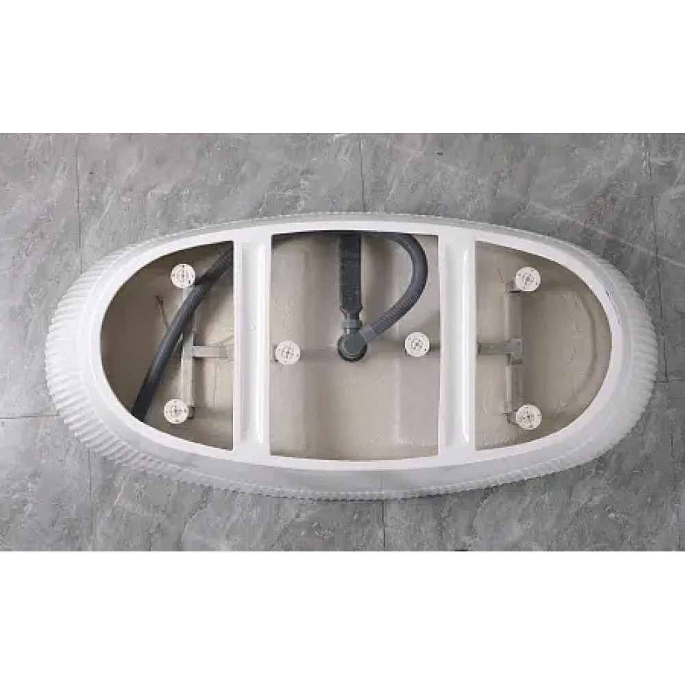 ARFA  Ванна акриловая свободностоящая в комплекте с сифоном и металлической рамой 1700x800x580