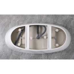 ARFA  Ванна акриловая свободностоящая в комплекте с сифоном и металлической рамой 1700x800x580