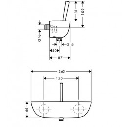 ХХ 15672000 PuraVida Смеситель для душа, однорычажный, ВМ, ½’
