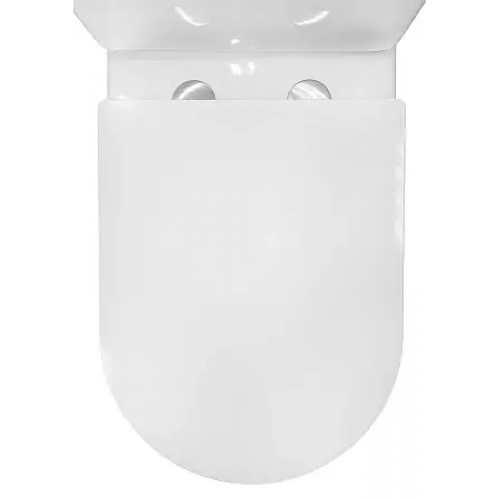 AZ-8300 Унитаз напольный MIZEN с системой смыва Tornado, безободковый с сиденьем микролифт 660*360*800mm