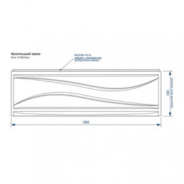 Экран для ванны «GRANBY»1800