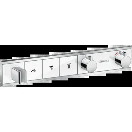 15356400 RainSelect Термостат, скрытого монтажа, для 3 потребителей, белый/хром (нужна СЧ 15311180)