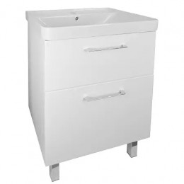 Комплект Тумба Ника 60 Н (600*475*850) Напольная с раковиной Monte 60