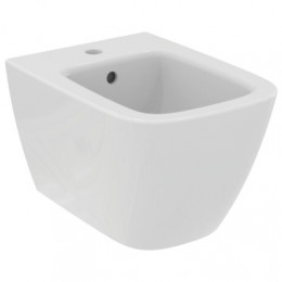 T459301 Ideal Standard i.life S Подвесное биде, с отверстием под смеситель, с отверстием перелива. Короткая проекция - 48 см. С крепежом TT0299598