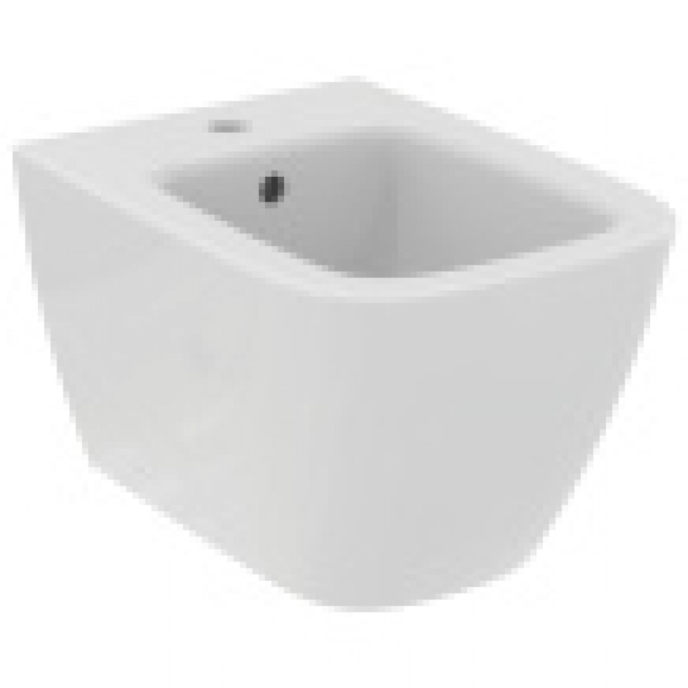 T459301 Ideal Standard i.life S Подвесное биде, с отверстием под смеситель, с отверстием перелива. Короткая проекция - 48 см. С крепежом TT0299598