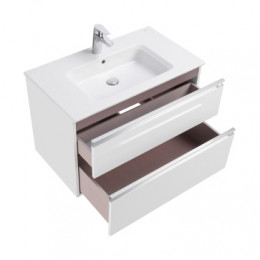 THE GAP Модуль д/раковины 800 мм, 2 ящика, белый глянец (подходит раковина Gap и Victoria Unik)