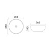 XML4003-2-U10 Раковина ультратонкая  38,5*38,5*14 см