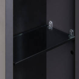 Ар-Деко Шкаф-колонна двустворчатая Серый Кобальт