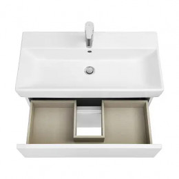 OLETA Модуль д/раковины 800мм, белый глянец, 2 ящика