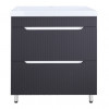 Комплект Тумба HARMONIA 70/2Н ГРАФИТ напольная с раковиной АСТОРИЯ 70