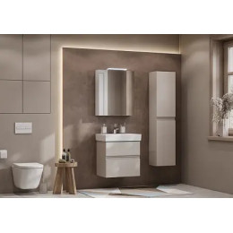 Oleta 60, Зеркальный шкаф, левый, капучино