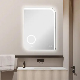 AZARIO зеркало "Golden" влагостойкое с подсветкой+подогрев+линза 600*800