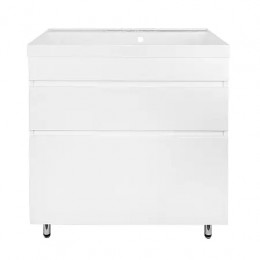 Комплект Тумба Эстима 80/2Н напольная с раковиной Астория 80