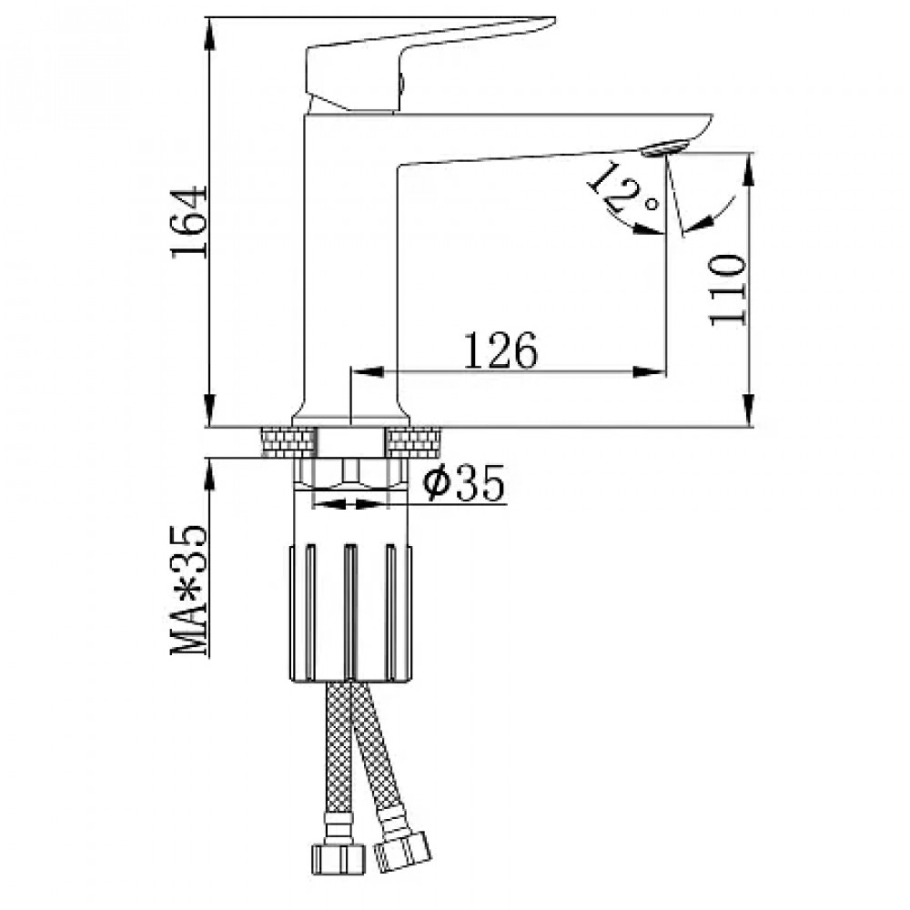 Alanti Cмеситель для раковины, хром
