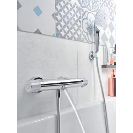 E24325-CP RIVOLI Смеситель для ванны/душа с термостатом, хром