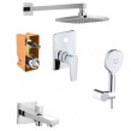 TREYA Промо-комплект встраиваемый для ванны, хром