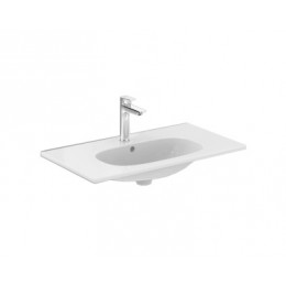 T350901 TESI Vanity Умывальник 80 см для монтажа соло с дизайн-сифоном или с подстольем TESI 80 см, с отверстием под смеситель, с отверстием перелива