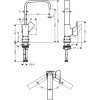32511990 Metropol Смеситель для раковины 230 со сливным клапаном Push-Open, полированное золото