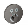 15743340 Термостат ShowerSelect S, для 2 потребителей, СМ, шлифованный черный хром