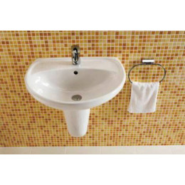 LYRA Раковина 500 мм, уст.компл.